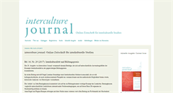 Desktop Screenshot of interculture-journal.com